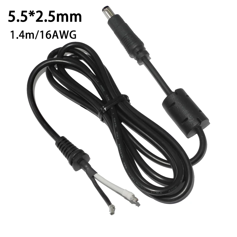 5.5x2.5mm 16AWG Original DC Power Connector Jack Laptop Dc Cable Cord for Asus Toshiba Lenovo Notebook Charger Wire