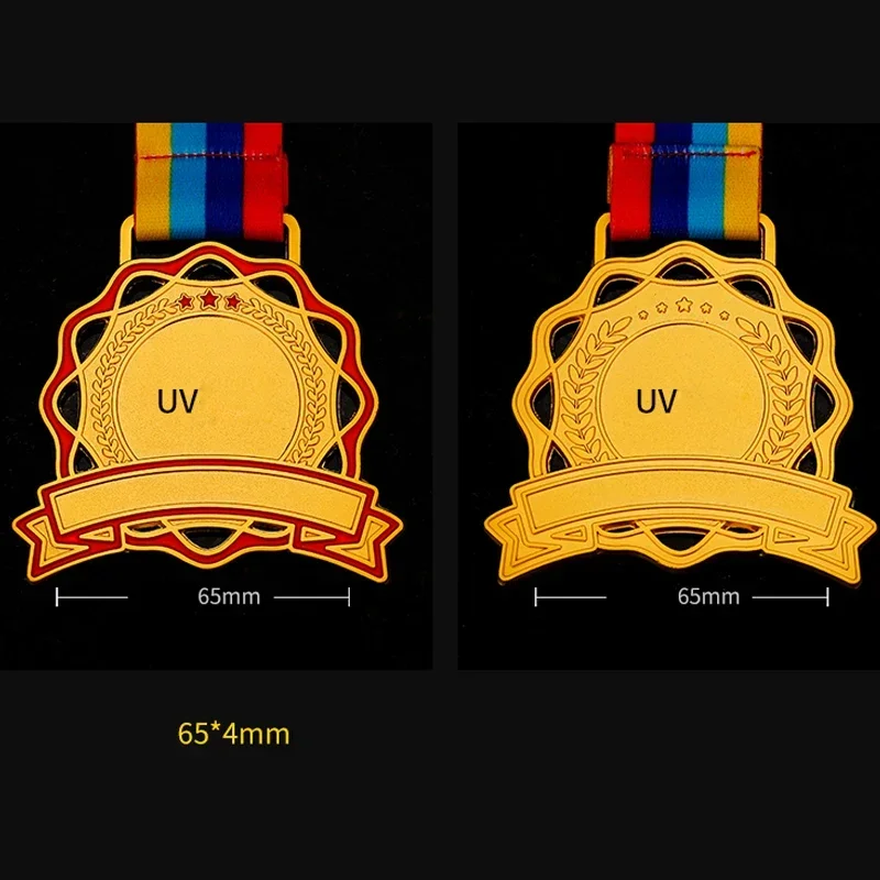 Custom-made Hollow-out Style Medal, Metal, Sports, outstanding Workers Award, Home Decor Commemorative Gold, Silver Bronze, 3Pcs