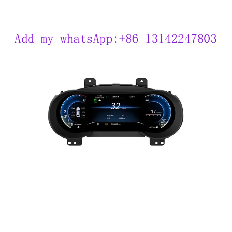Upgraded Digital Instrument Cluster/Android Touchscreen Radio with Built-in Car Play &Android Auto for  2016-2023