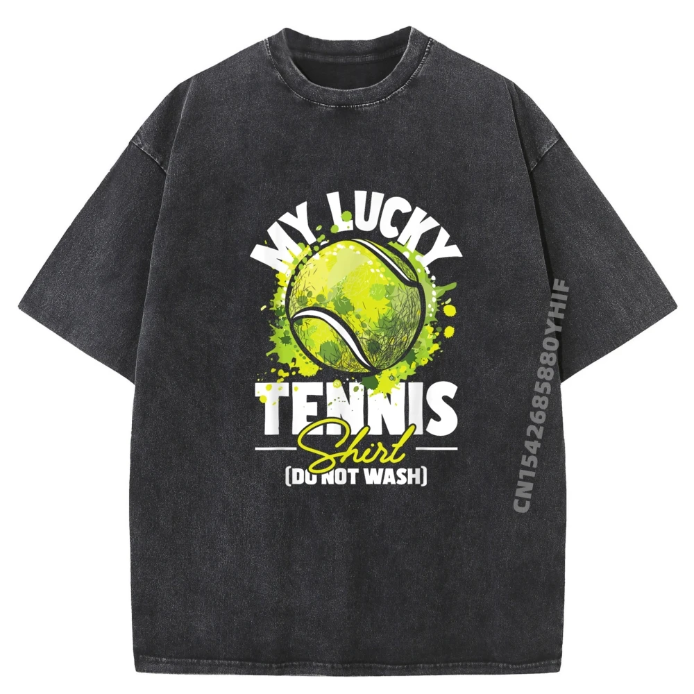 

Последняя футболка с принтом My Lucky Tennis Player, мужские футболки с рисунком, мужская классическая стираная футболка, идея подарка