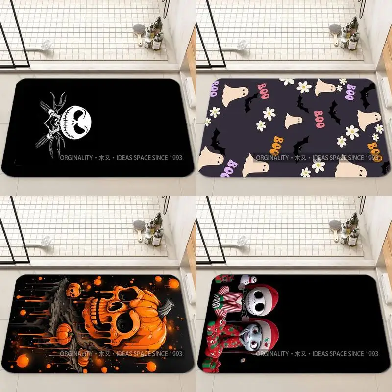 

Scary Halloween Pattern Mat Living Room Decoration Home Sofa Non-Slip Carpet Study Bedroom Tatami Children'S Soft Floor Mat