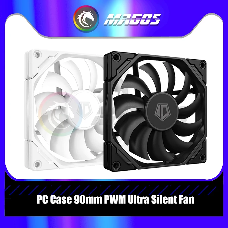 

Computer Case Fan 9cm RGB PWM Cooling Slim Fan 90mm 4pin CPU Cooler Quiet Fan PC Gamer DIY Cabinet 9015/9215