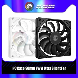 Computer Case Fan 9cm RGB PWM Cooling Slim Fan 90mm 4pin CPU Cooler Quiet Fan PC Gamer DIY Cabinet 9015/9215