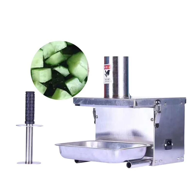 Commercial Stainless Steel Vegetables Electric Spinach Chopping Machine Garlic Onion Slicing Dicing Cutter