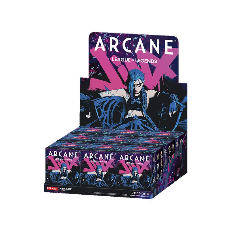 

Genuine POP MART League of Legends Arcane Season 1 Blind Box Arcane Anime Figure Jinx Mystery Box Ekko Decoration Gift