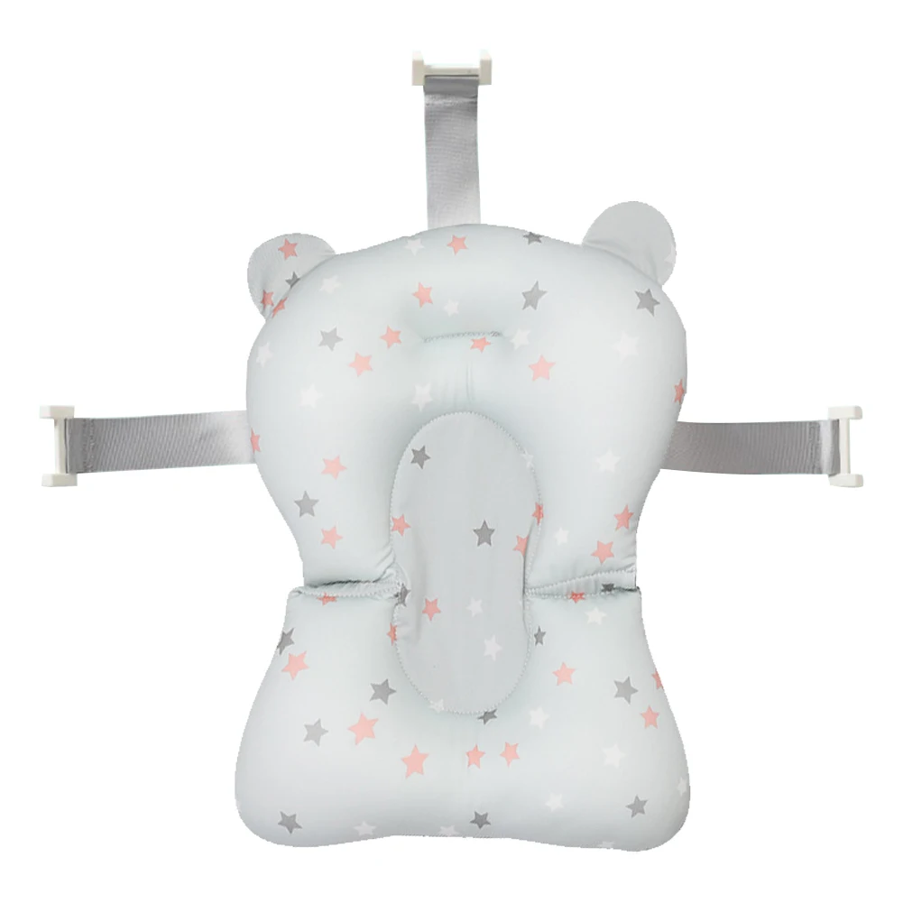Newborn Baby Bath Cushion Seat Anti Slip Bathing Pillow Seat Portable Provides Comfort and Support for Baby 0-12 Months