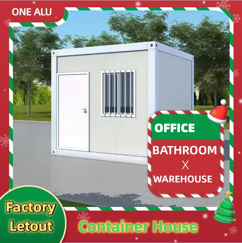 Prefabricated Container House Worker Dormitory 10 feet Mobile Container Park Storage Room Activity Room Store Security Room