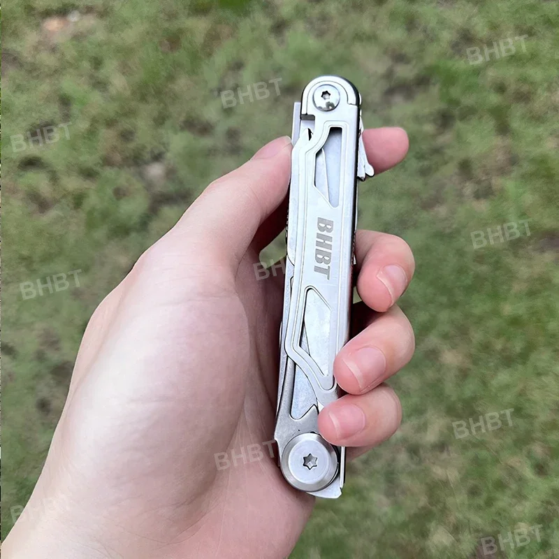 BHBT 11 in 1 Mini Multitool Knife EDC Multi Tool Folding Scissors Screwdriver Portable Outdoor Hand Tools