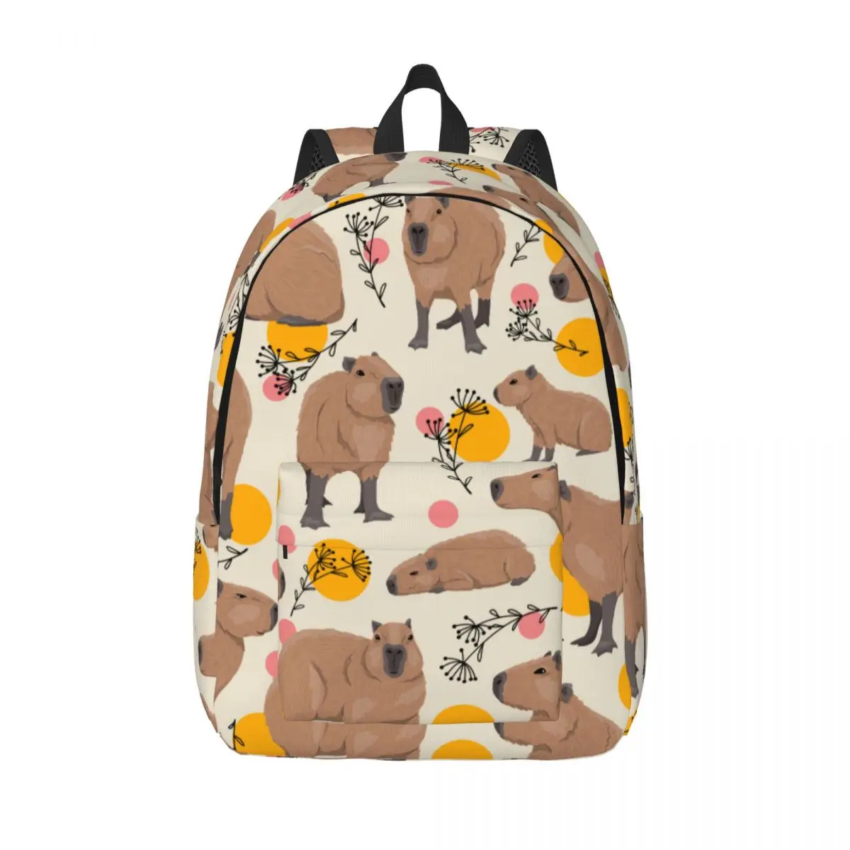 

Capybara Cartoon Backpack for Men Women Cool High School Hiking Travel Daypack Laptop Computer Canvas Bags Lightweight