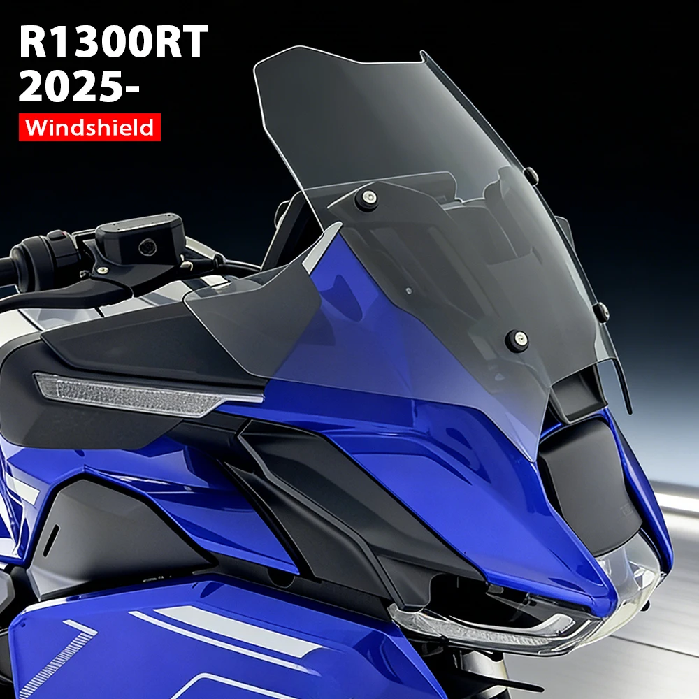 For BMW R1300RT R 1300 RT 2025- Sport Windshield R 1300RT Windscreen Wind Deflector Grey / Transparent R1300 RT Accessories