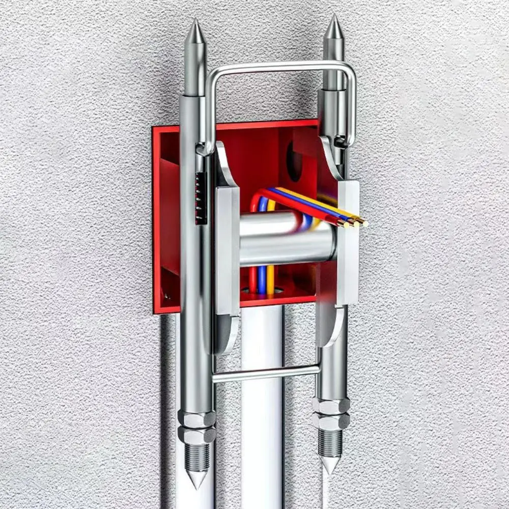 

Portable Professional Aid Cable Puller Adjustable with Pulley Wire Puller Sturdy Steel Fast Threading Tools Electrician