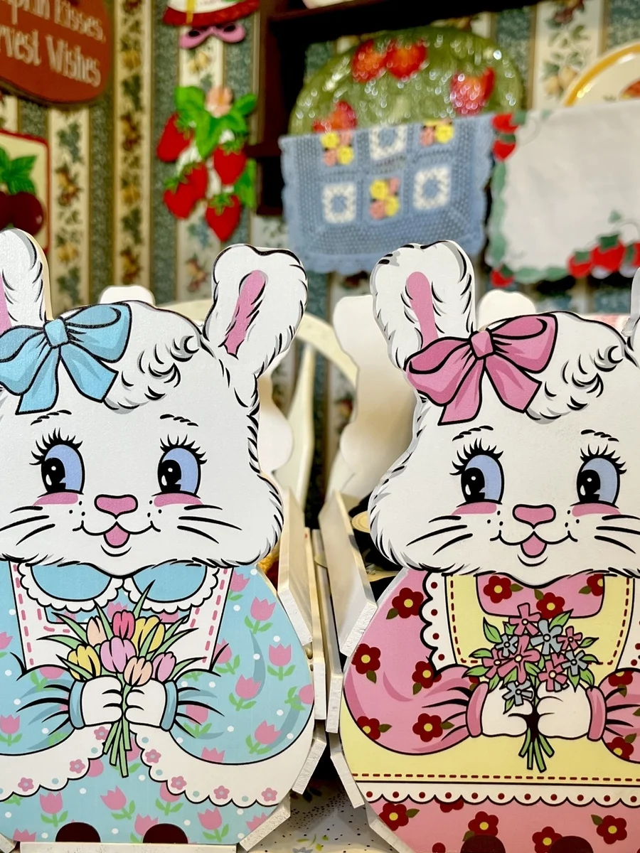 

Деревянная корзина-органайзер Cure Sweet Home Original Girl Cr Rabbit для косметики и мелочей, декор для дома