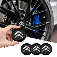 4Pcs 56mm Car Logo Wheel Hub Cap Emblem Stickers Accessories For Citroen C1 C2 C4 C2 C5 C6 C4L CACTUS C3XR HU83/VA2 Blade CE0536