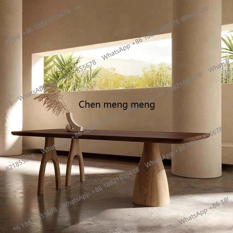 

Modern Wood Luxury Dining Table 6 Person Unique Nordic Lounges Dining Table Living Room Restaurant Mesas De Comedor