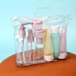 11pcs Travel Refillable Bottle Portable Silicone Empty Sub-bottling Tool Liquid Container Spray Lotion Shampoo Shower Perfume