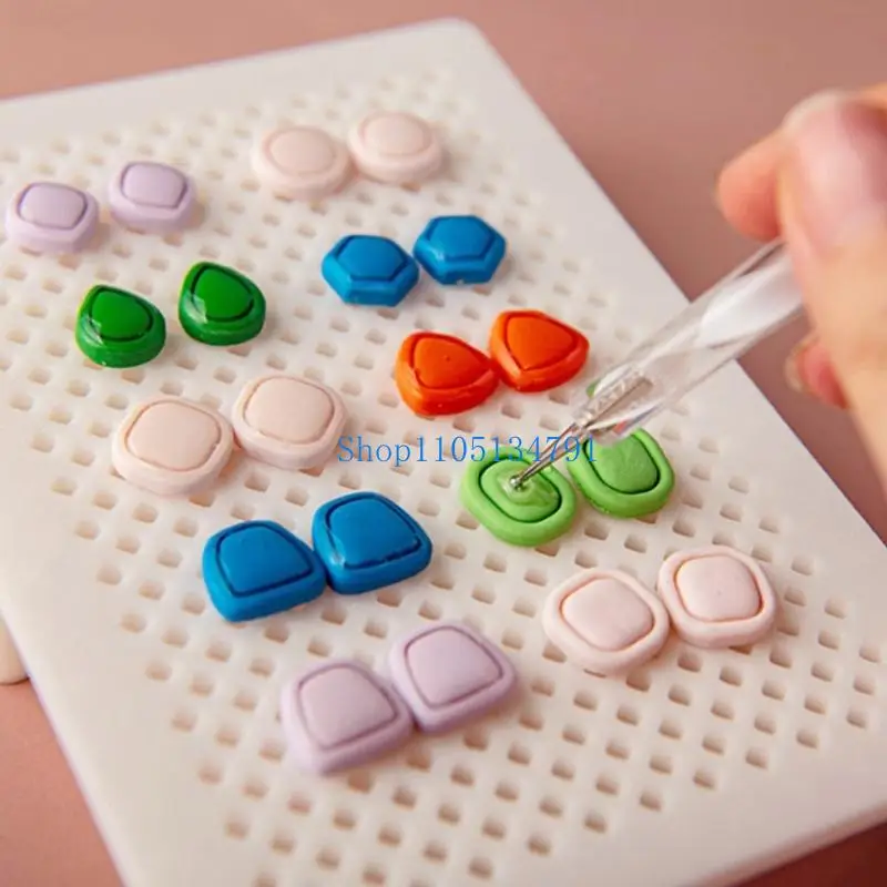98km Ventilated Polymer Clay Earring Holder Plastic Drying Rack Craft Tool