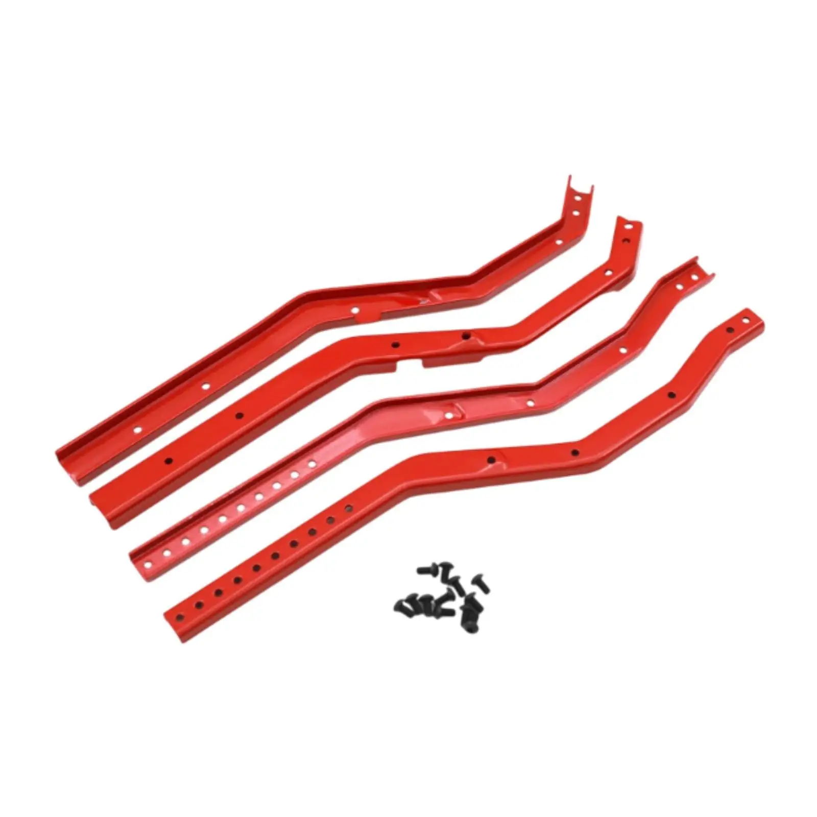 4x 1/10 RC Auto Chassis Rahmen Schienen Professionelle Robuste Einfach zu Installieren Ersatzteile für SCX10 III Auto Crawler Modell DIY Geändert