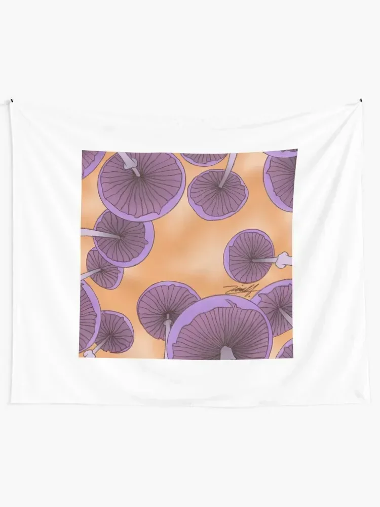 Purple Mushrooms Tapestry Anime Decor Bedroom Organization And Decoration Nordic Home Decor Room Ornaments Tapestry