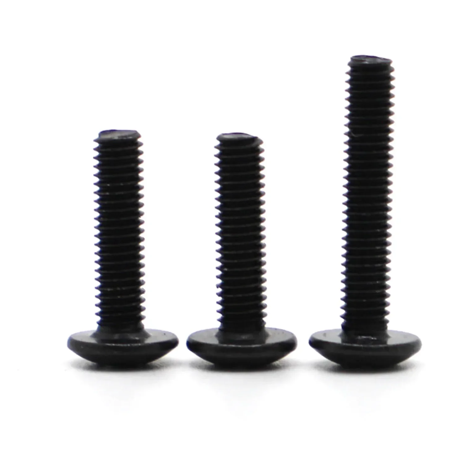 M2 M2.5 M3 M3.5 M4 M5 M6 10-50pcs TM Screws Phillips Truss Mushroom Head Bolt Black Plated Electronic Carbon Steel Screws