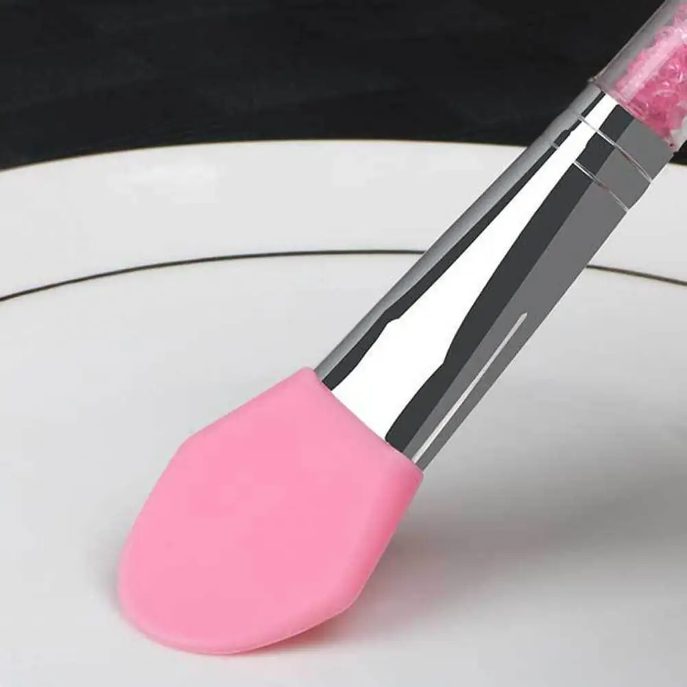 Versatile Super Soft Comfortable Grip Makeup Mud Cream Applicator Cosmetic Brush Silicone Face Masque Brush for Women