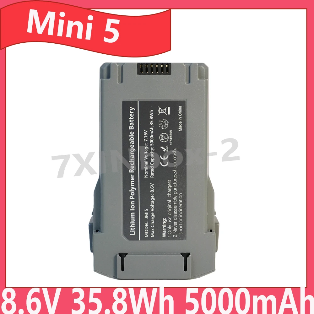 

Батарея Mini 5 5000 мАч Plus для DJI Mini 5 Pro, аксессуары, интеллектуальный летный дрон для Mini 3/Mini3 Pro/4Pro, запасные части