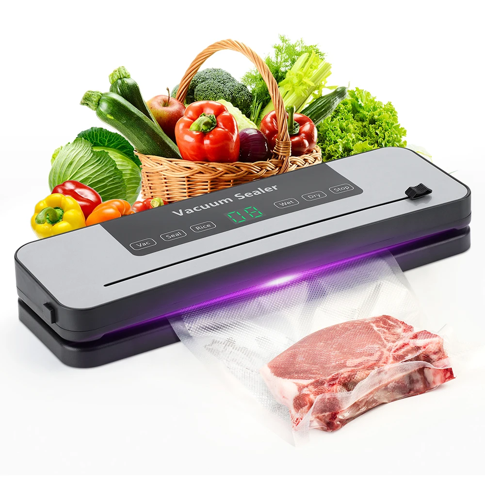 New Electric Vacuum Sealers Food Sealer Machine Foods Fresh Storage Vacuum Sealer Machine Plastic Bags Sealer For Storage Food