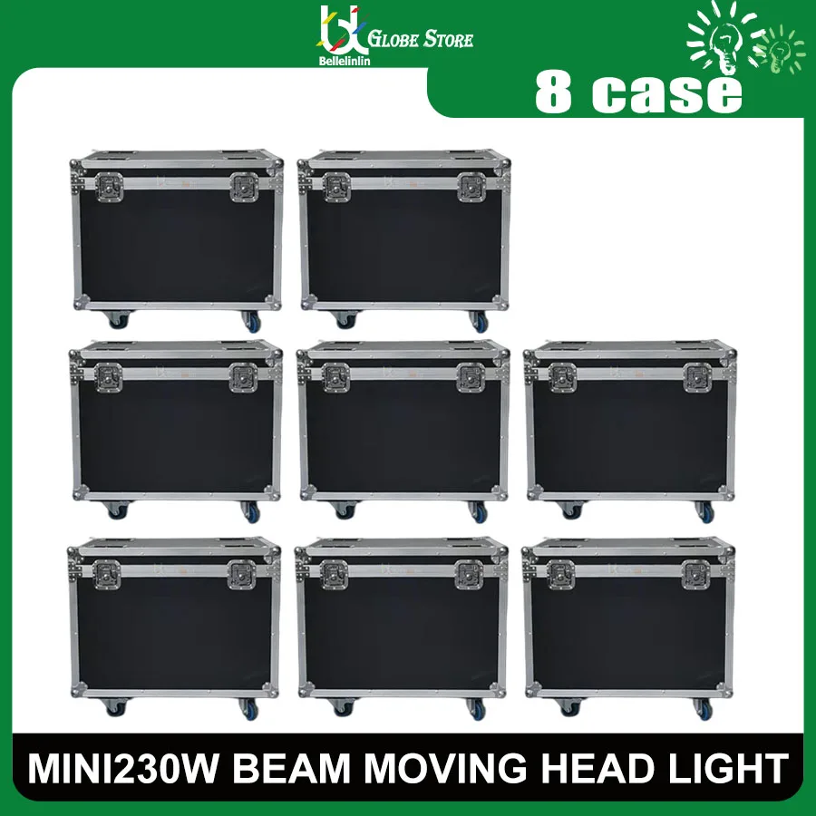 

0 Tax 8Pcs Fly Case For Factory Price Lyre Sharpy Beam 230W 7R Stage Moving Head Beam Mini 230W 7R DMX Stage Lights