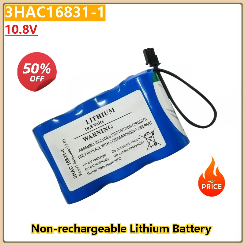 

3HAC16831-1 10.8V Replacement Battery for Robot Arm CPU Non-rechargeable Lithium Battery Pack Brand-New High Quality