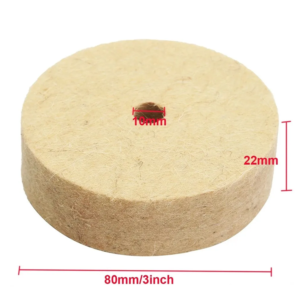 

3 Inch Wool Felt Polishing Wheel Buffing Pad Grinding Wheel Pad Part Polisher Disc Replace Replacement.accessory