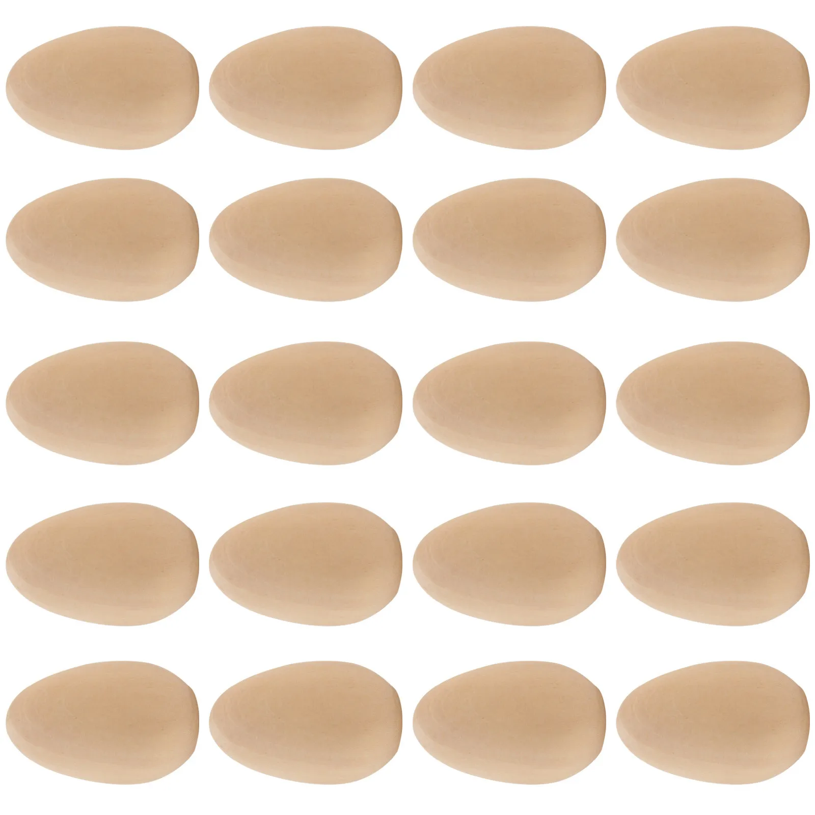 

20Pcs Easter DIY Wooden Eggs Unfinished Artificial Paintable Eggs for Childrens Art Projects Creative Learning Activity Easter