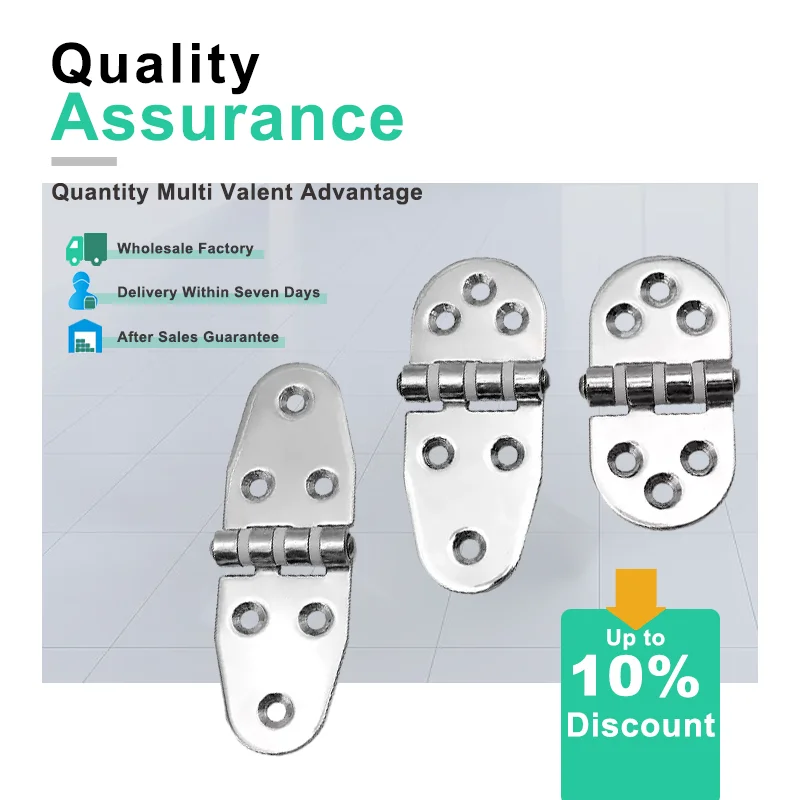 Silent Flat Folding Hinge 304 Stainless Steel Rubber Padded for Industrial Automation Equipment Distribution Box
