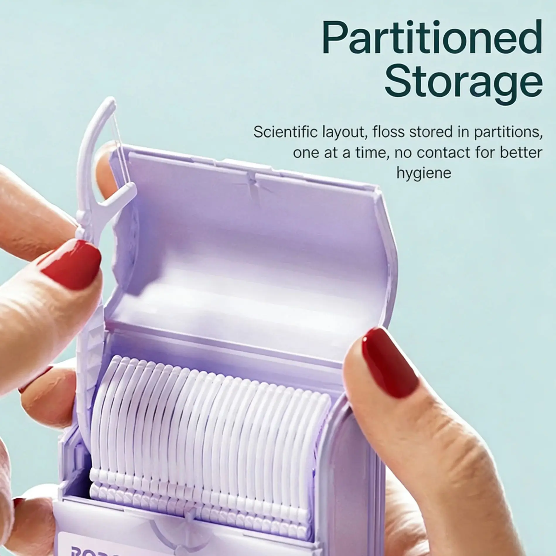Mint Floss Picks Dual Wire Disposable Portable Dental Floss Sticks Boxed Home Use Teeth Cleaning Tool Factory Oral Care Tooth