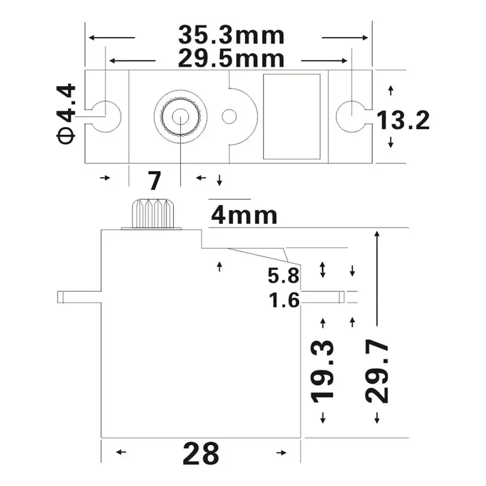 Jx servo PDI-1181MG 18g 3,5 kg mini digital metall getriebe motor für 1/16 micro rc auto wpl wltoys b16 b24 b36 c14 c24 segel flugzeug flugzeug