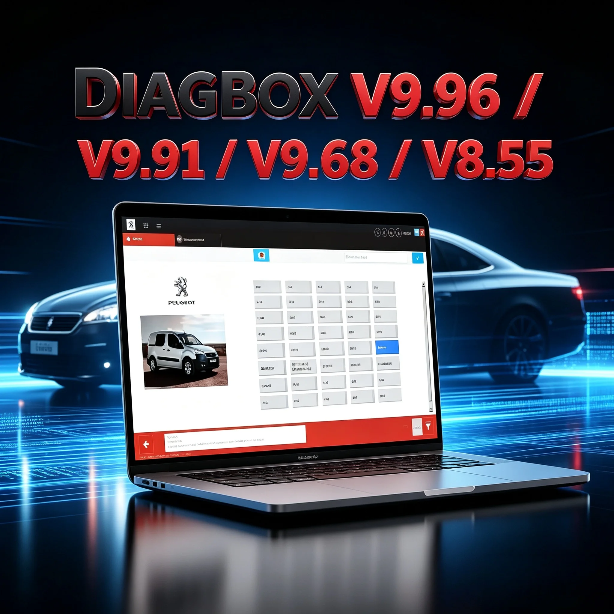 Lexia3 PP2000 Diagnostic Tool for Citroen/Peugeot - Full Update V9.96 V9.91 V9.68 V8.55 Compatible with Models up to 2022