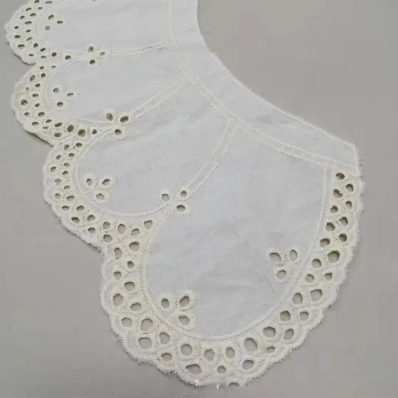 R7UF KIDS COLLAR FALSE HOLLOW OUT TRIM DETACHINGE EMBROIDERY NOGRLINE