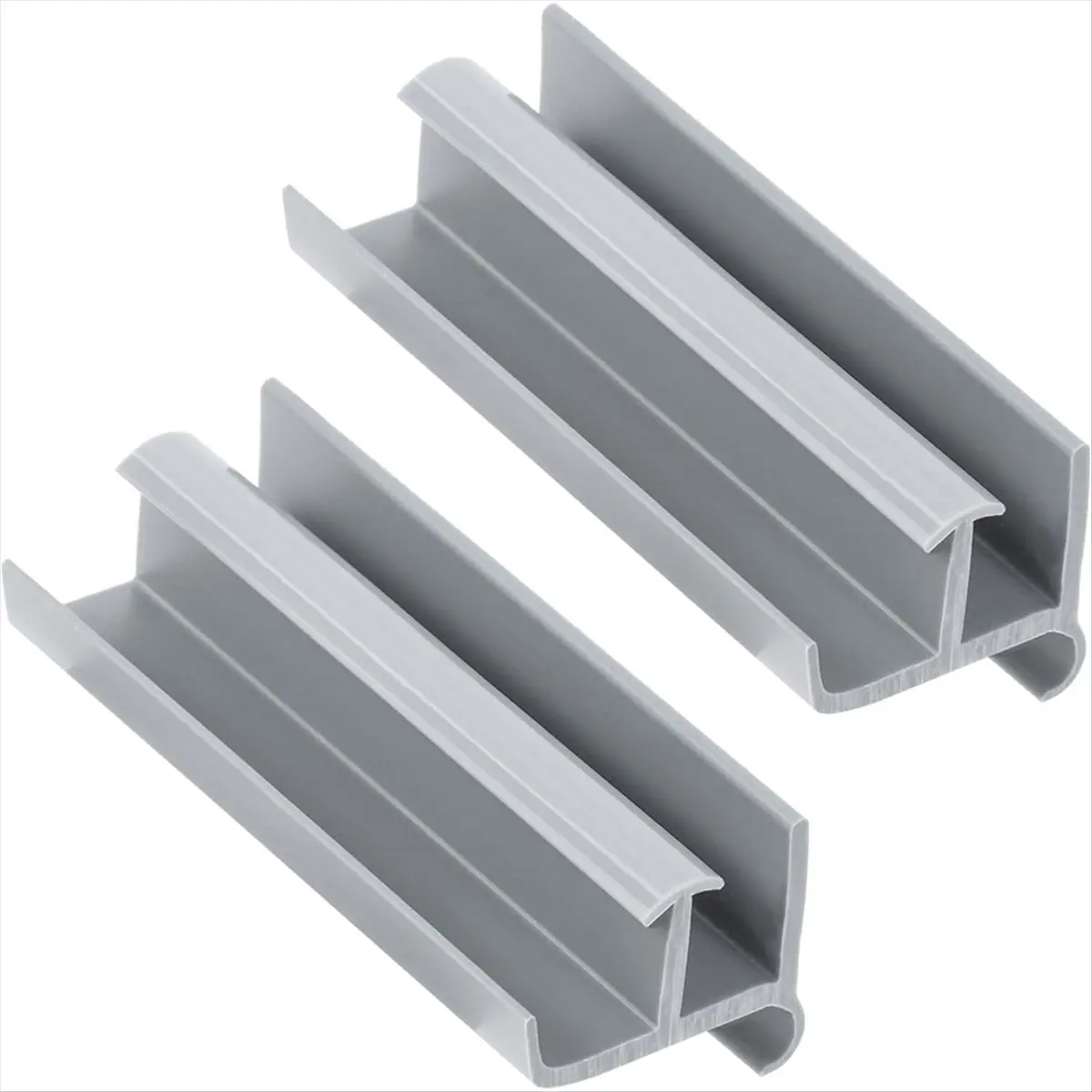 DTDT hot-Sliding Shower Door Bottom Guide - 1-3/8Inch Wide X 3Inch Long, Easy to Install for Glass Shower Doors (2 Pack)