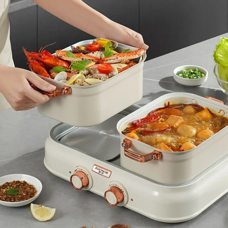 Yuanyang electric hot pot household multifunctional electric cooking pot split type detachable and washable electric frying pan