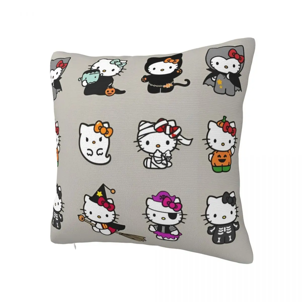 Official Hello Kitty Halloween Ghost Pillowcase Printed Polyester Cushion Cover Decorative Pillow Case Cover Home Square 40X40cm