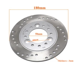 180mm Brake Disc / Brake Rotor 180-58-70 For Monkey Z50 50CC Dirt Pit Bike Motocross Chinese Bike