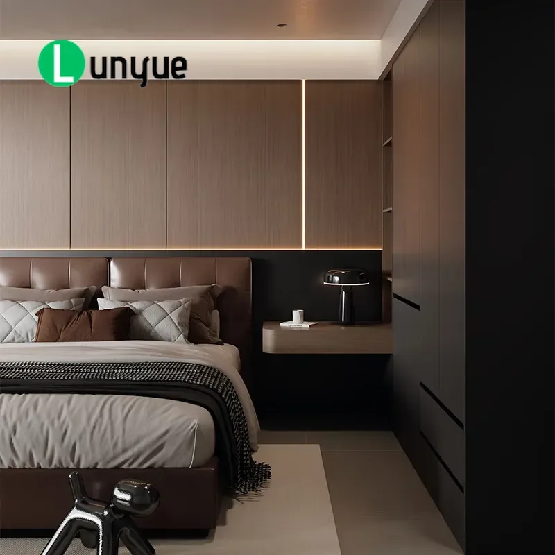 Italian Light Luxury Simple Wardrobe 18mm Plate Bedroom Storage Cabinet Household Locker Furniture Modern Design Durable