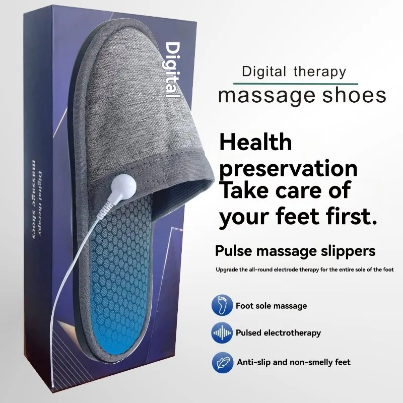 B25B pied Acupoint appareil de Massage microcourant EMS impulsion électrique pantoufles de santé thérapie à domicile chaussures de santé Massage