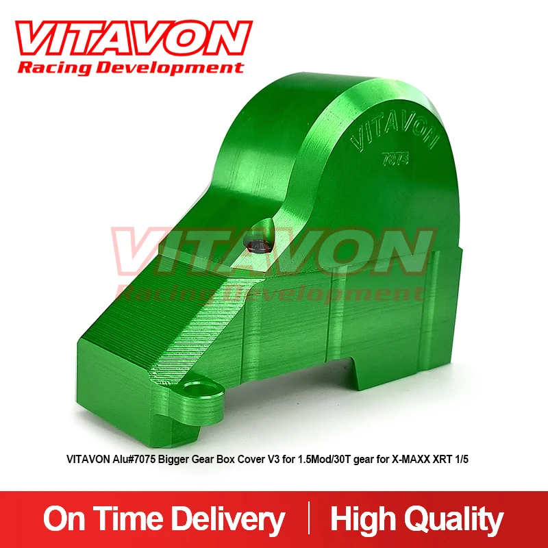 VITAVON ALU7075 Bigger 1.5Mod/30T Gear Box Cover V3 For Traxxas X-MAXX XRT 1/5