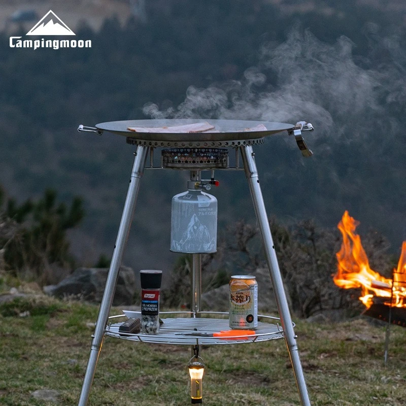 

CAMPINGMOON OD-4 Scott Высокогорная печь Большой диаметр Ветрозащитная и стабильная головка печи Высокомощная газовая печь