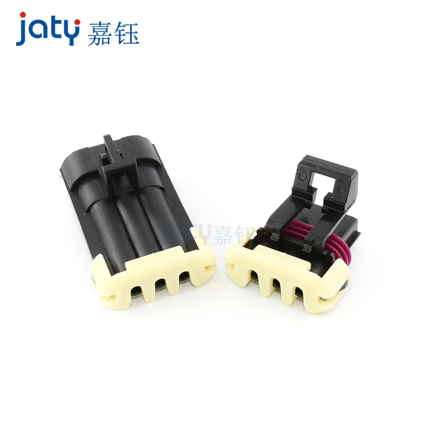 Jaty 1Set 3-Pin الأسود Metri-Pack 150 ذكر أو أنثى استشعار درجة الحرارة التوصيل السيارات موصل مقاوم للمياه 12129615/12110293