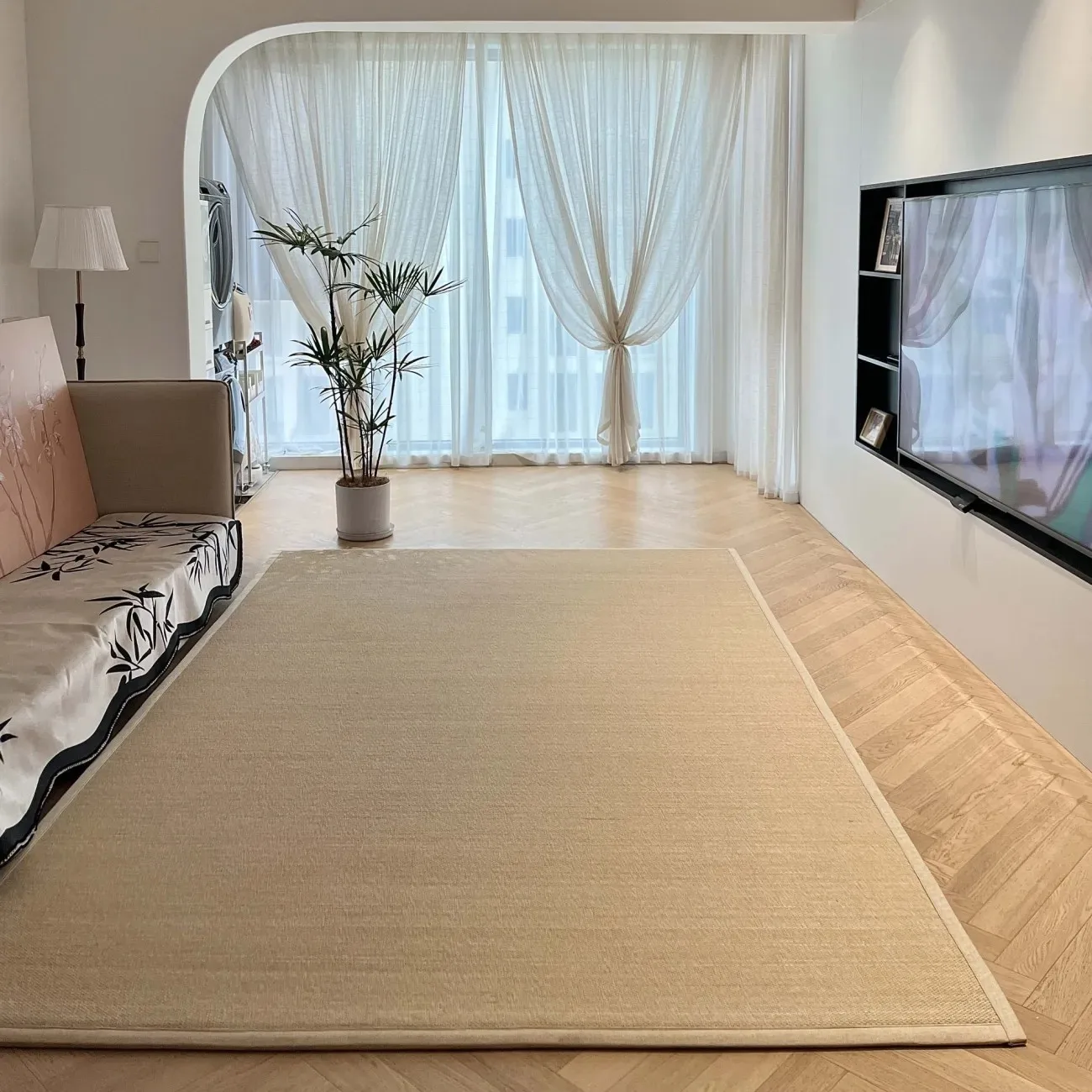 Handwoven Bamboo-Style Mixed Fiber Floor Rug Thick Or Cm Mat In Multiple Large Sizes Living Room Bedroom Balcony Tea Tatami