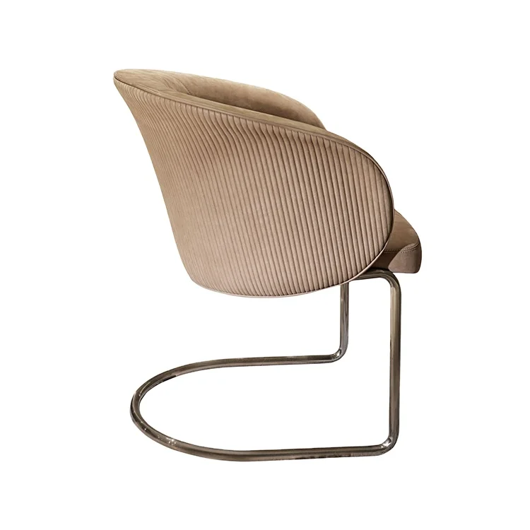 Luxury Modern Restaurant Lunling Dining Fur Brown Dining Chairs Outdoor Kitchen Island Dining Chairs