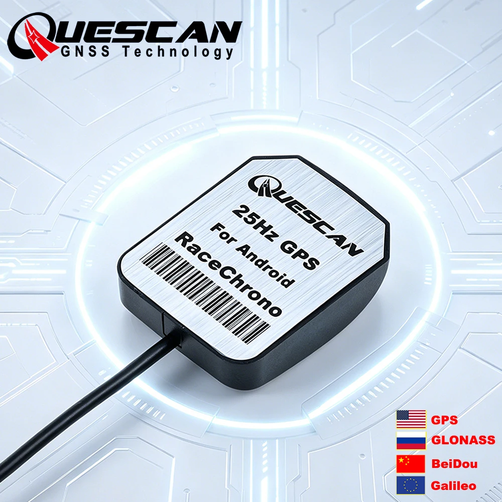 For RaceChrono 25Hz GPS Receiver Android USB Type-C Karting Motorcycle Racing GPS Galileo BeiDou GLONASS Antenna Receiver 50Hz
