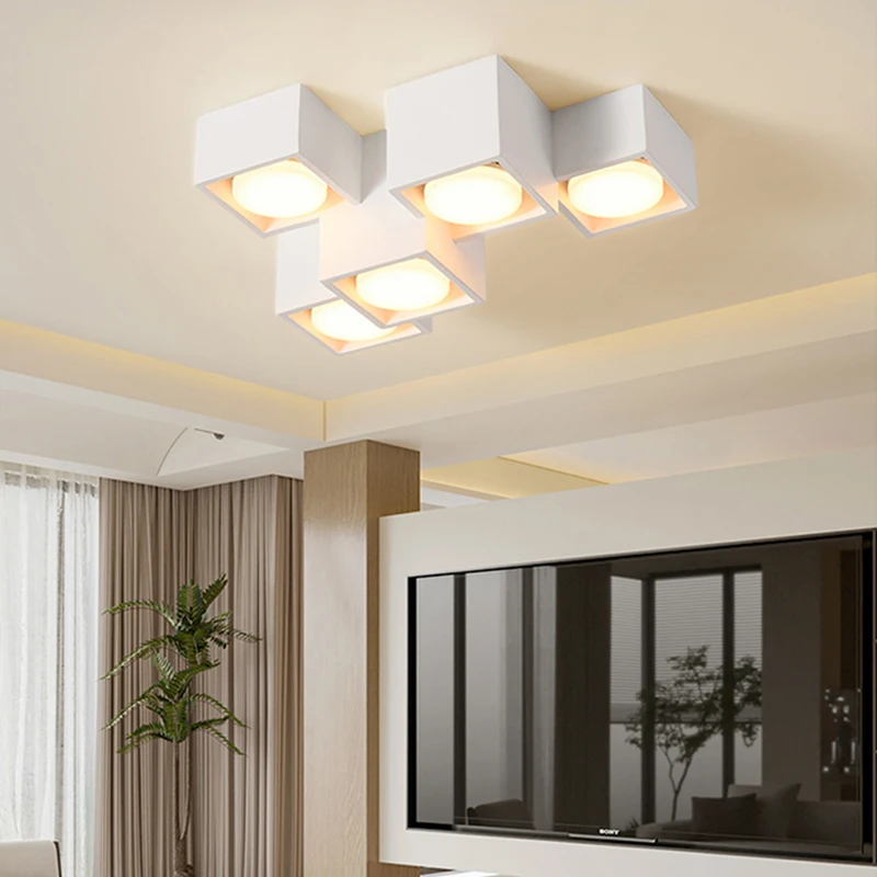 Minimalist No Main Light Living Room Balcony Corridor Exposed Downlight Light Led Spotlight Bedroom Cloakroom Ceiling Lights