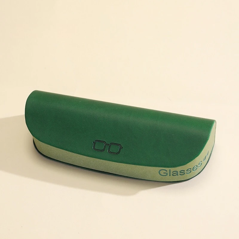 Lightweight PU Leather Glasses Case Magnetic Buckle Soft Flocking Interior Travel Sunglasses Box