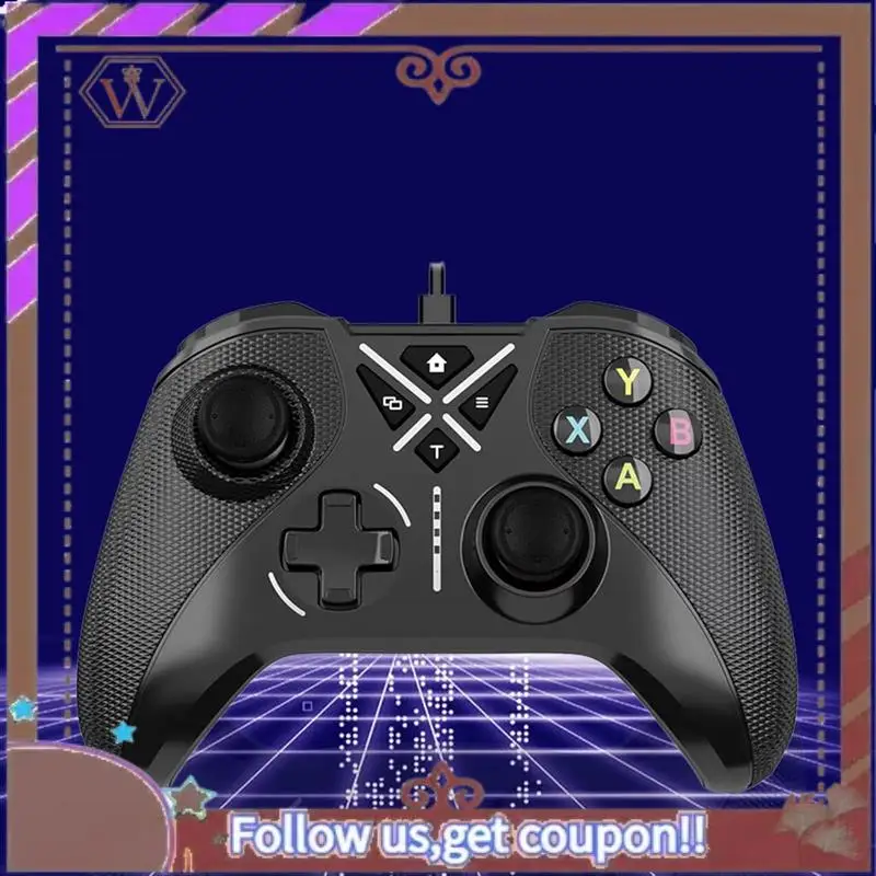 وحدة تحكم ألعاب سلكية ABBG مع أعواد التحكم ووظيفة Turbo لسلسلة S/X وOne وPC